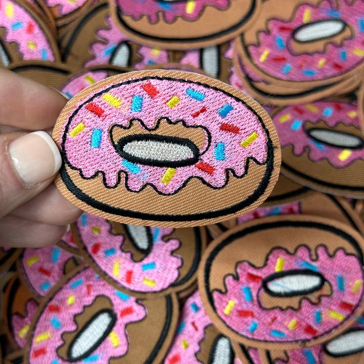 Donut Patch, Pink Donut Patch for wholesale by Aloe and Milk Boutique