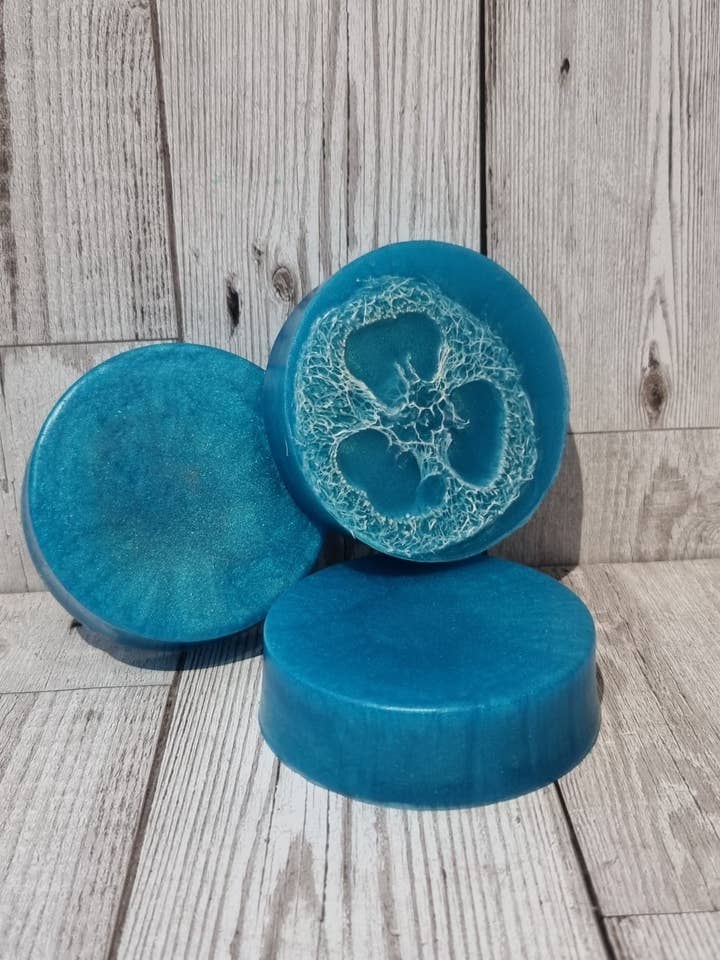 Bubblegum Loofah Soap Bar for wholesale by The Soap Sisters