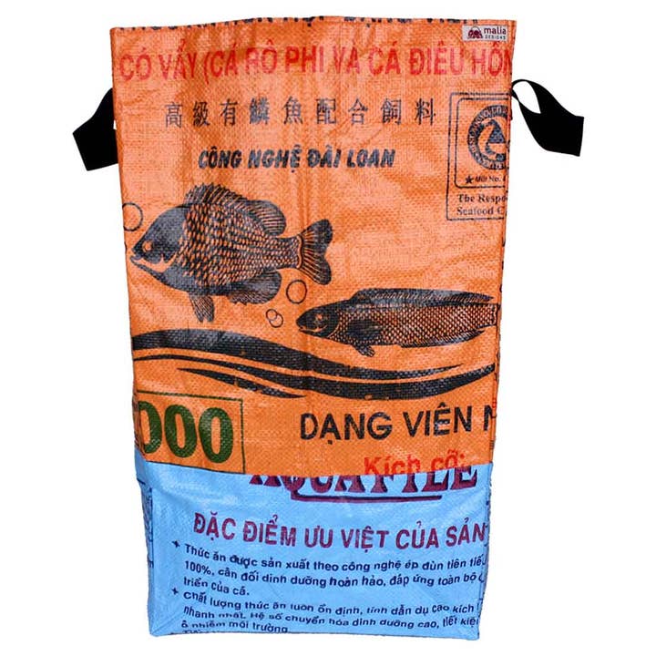 Orange/Blue Square Laundry Bin for wholesale by Malia Designs