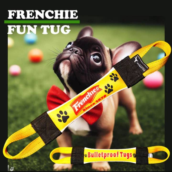 Frenchie fun training tug for wholesale by Bulletproof Pet Products