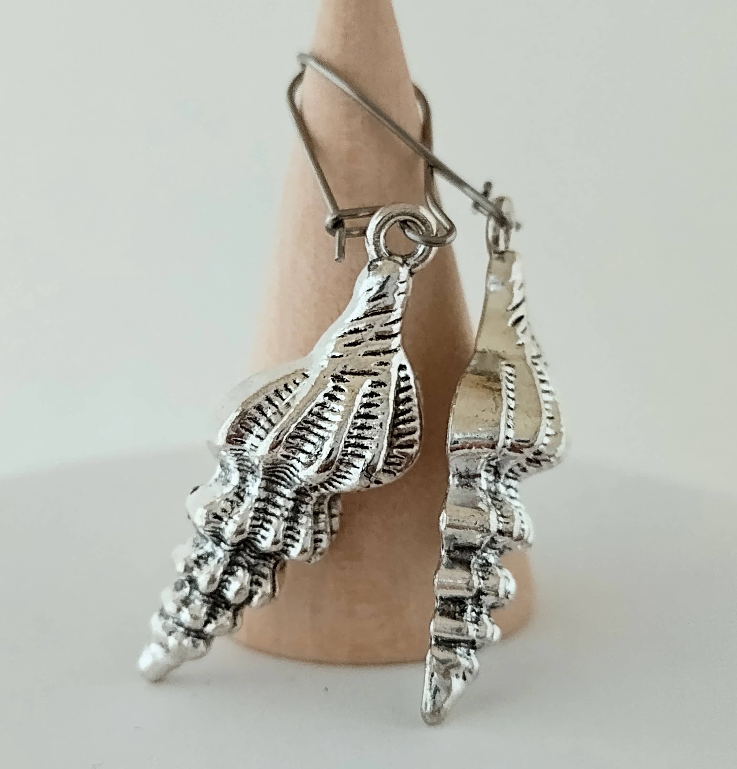 Piccadilly Pendants – Brincos de argola por atacado – Brinco Concha Prata, Jóias Costeiras, Brincos Náuticos3