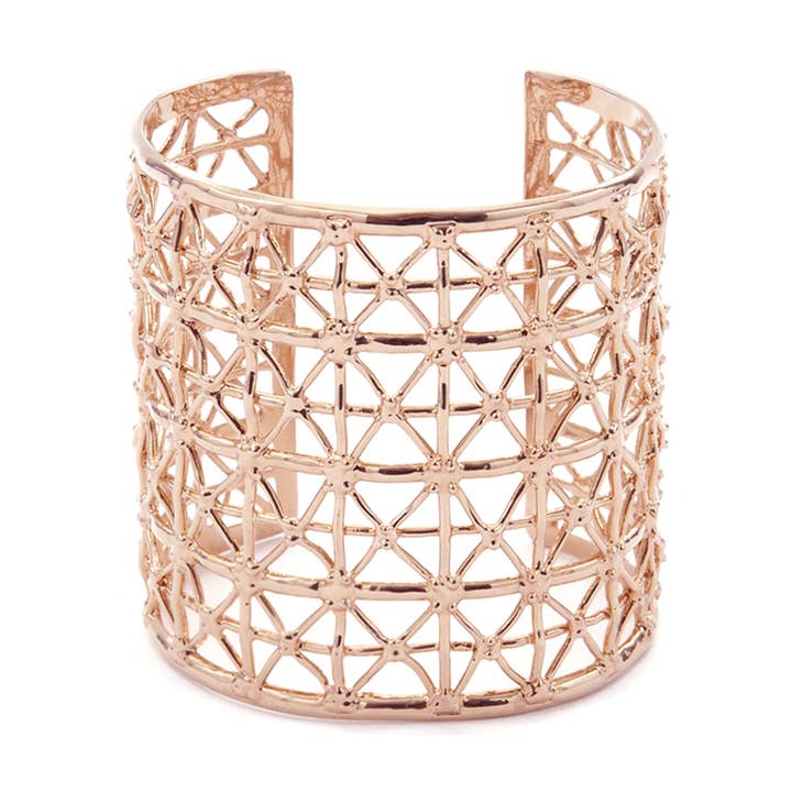 Gasometer-manchet i rosaguldbelagt bronze for engroshandel hos Co.ro Jewels