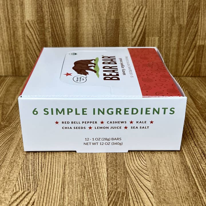 Bear Bar - Wholesale Snack Bar - BEAR BAR, ORGANIC, ORIGINAL 1 OZ - CASE OF 123