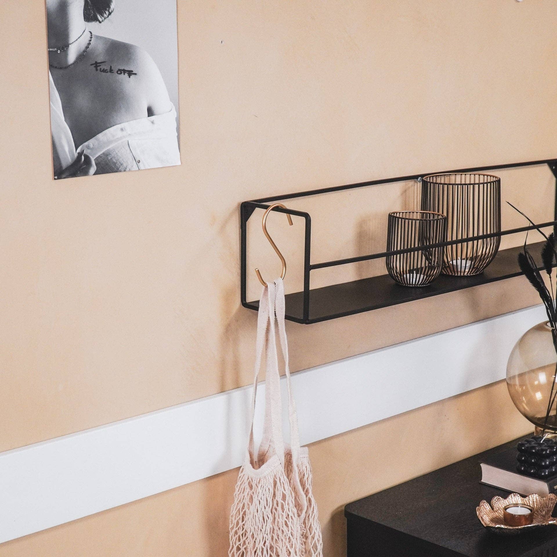 Housevitamin bv - Wholesale Wall Hook - S-Hooks - Metal - Gold -  Set van 6 - 11x6x1cm2