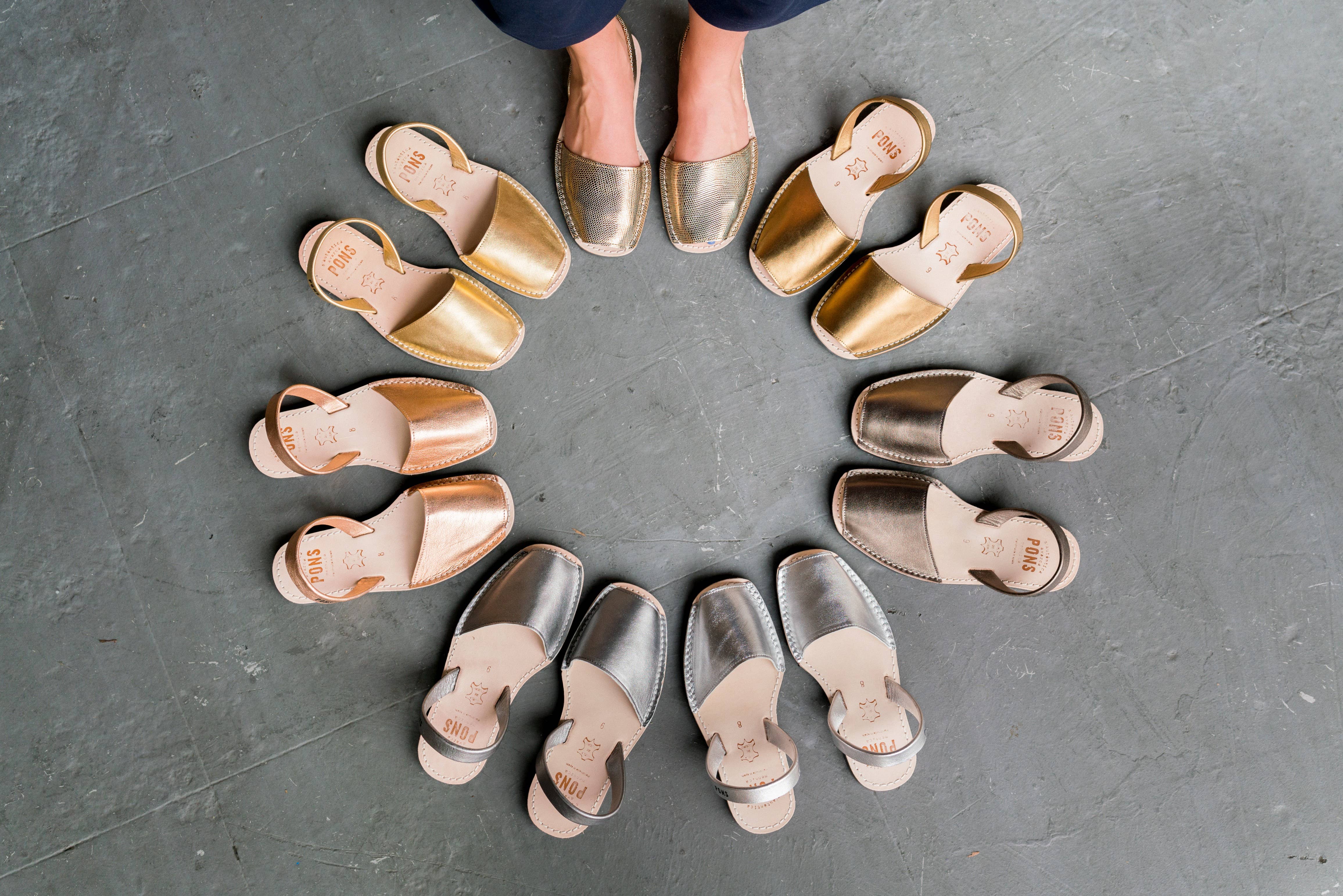 Pons - Wholesale Sandals - Women's - Pons Shoes - Classic Metallic - Gold6