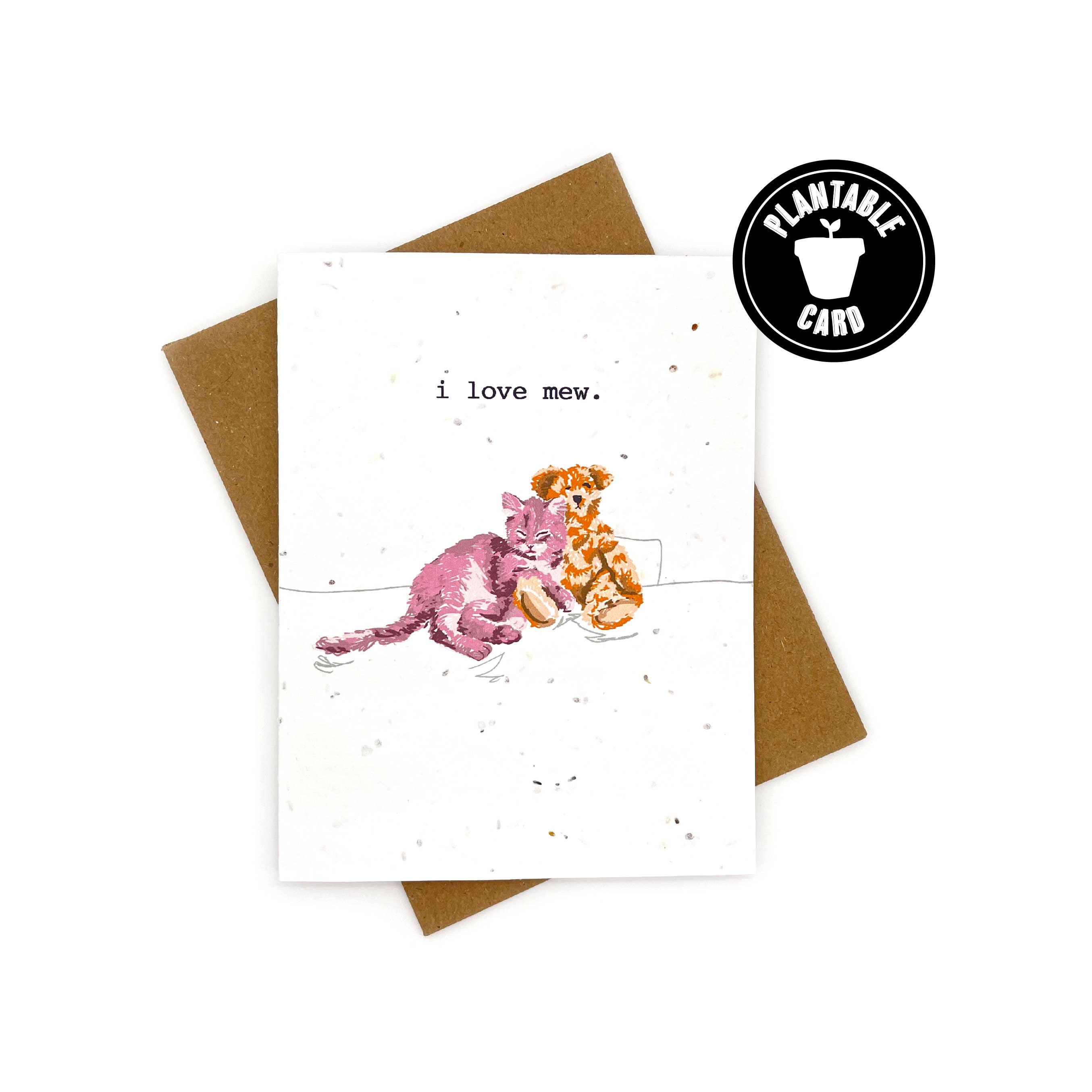 Cato & Company - Wholesale Valentine's Day Card - I Love Mew Card, Valentine's Day Card