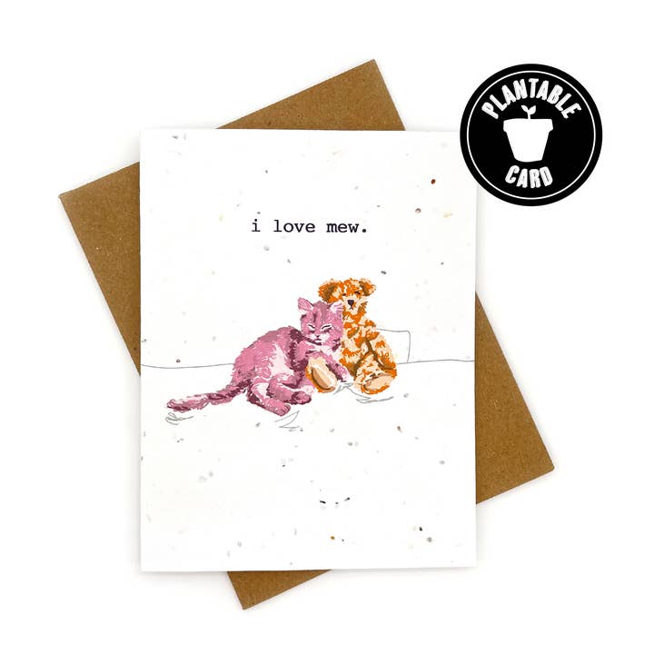 Cato & Company - Wholesale Valentine's Day Card - I Love Mew Card, Valentine's Day Card0
