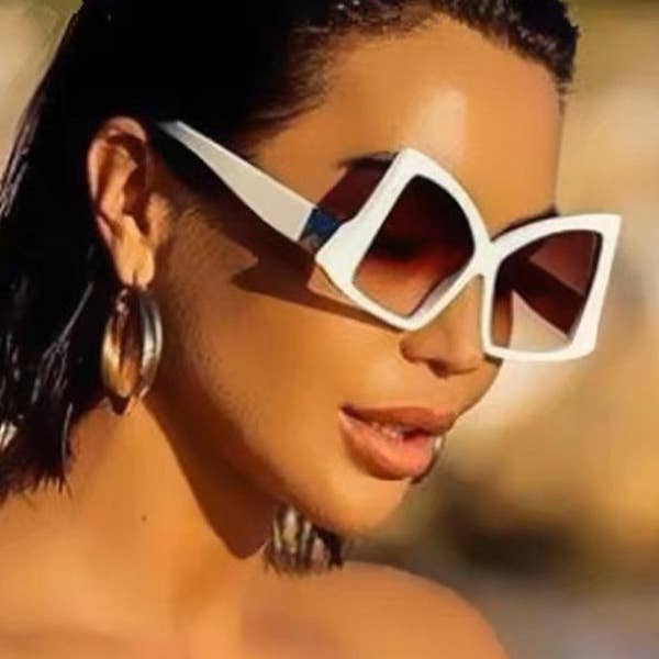 Sheer Trend - Wholesale Sunglasses - Women's - Sun-Protection Geometric Sunglasses Accessories