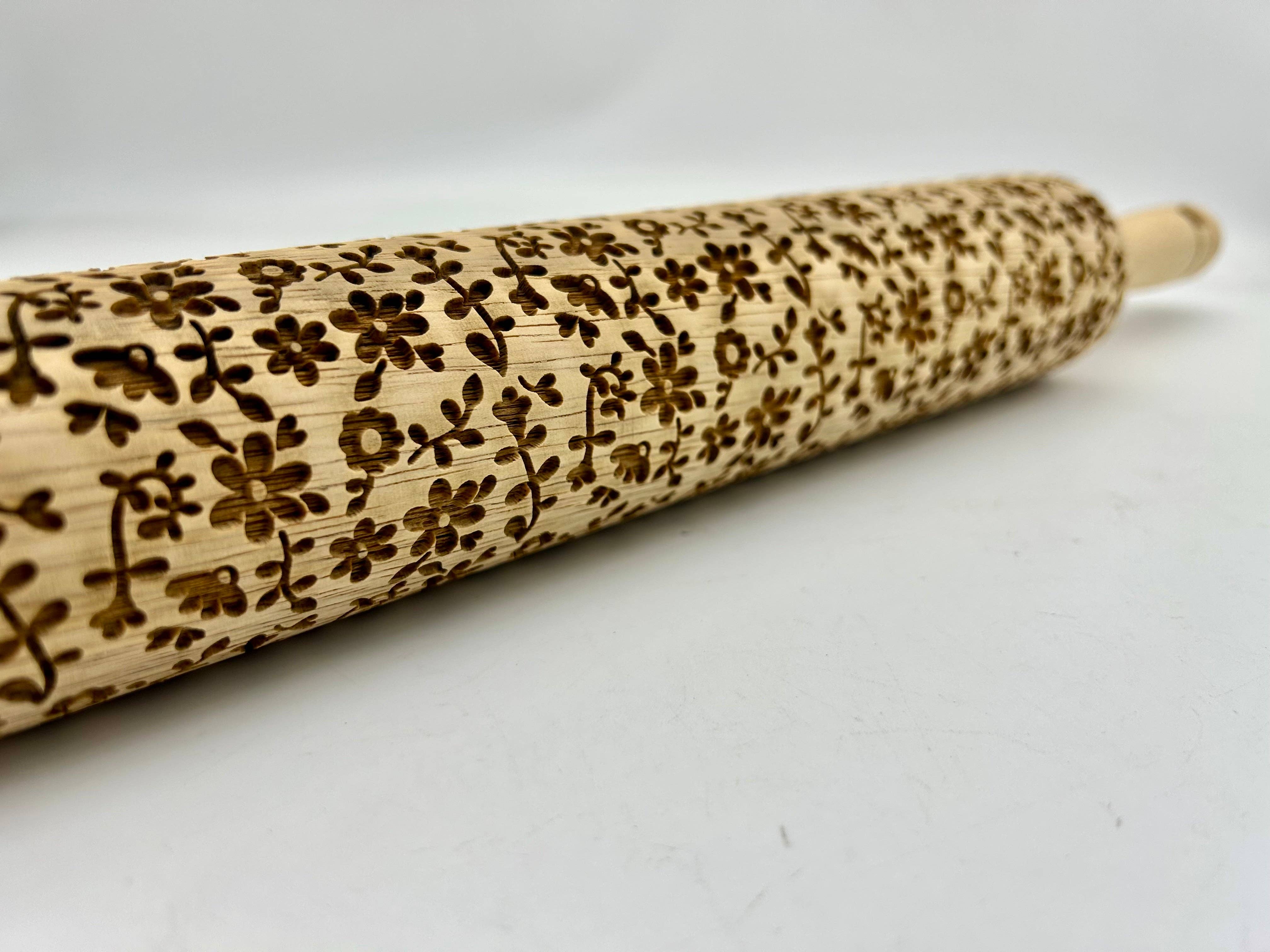 Sweet Rolling Pins – wholesale Rolling pin – Flourish Embossed Rolling Pin3