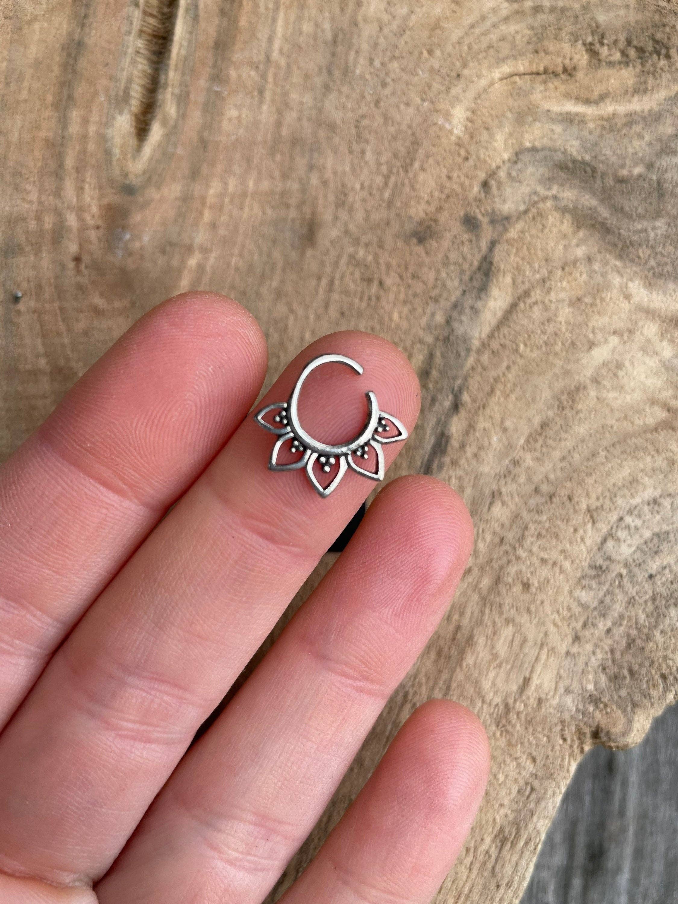 Kaali Boutique – wholesale Nose ring – Nose Ring Septum Hoop Sterling Silver 925 , Septum Jewelry, Septum Hoop, Daith Earring, Ethnic Jewellery, Boho, Hypoallegernic3