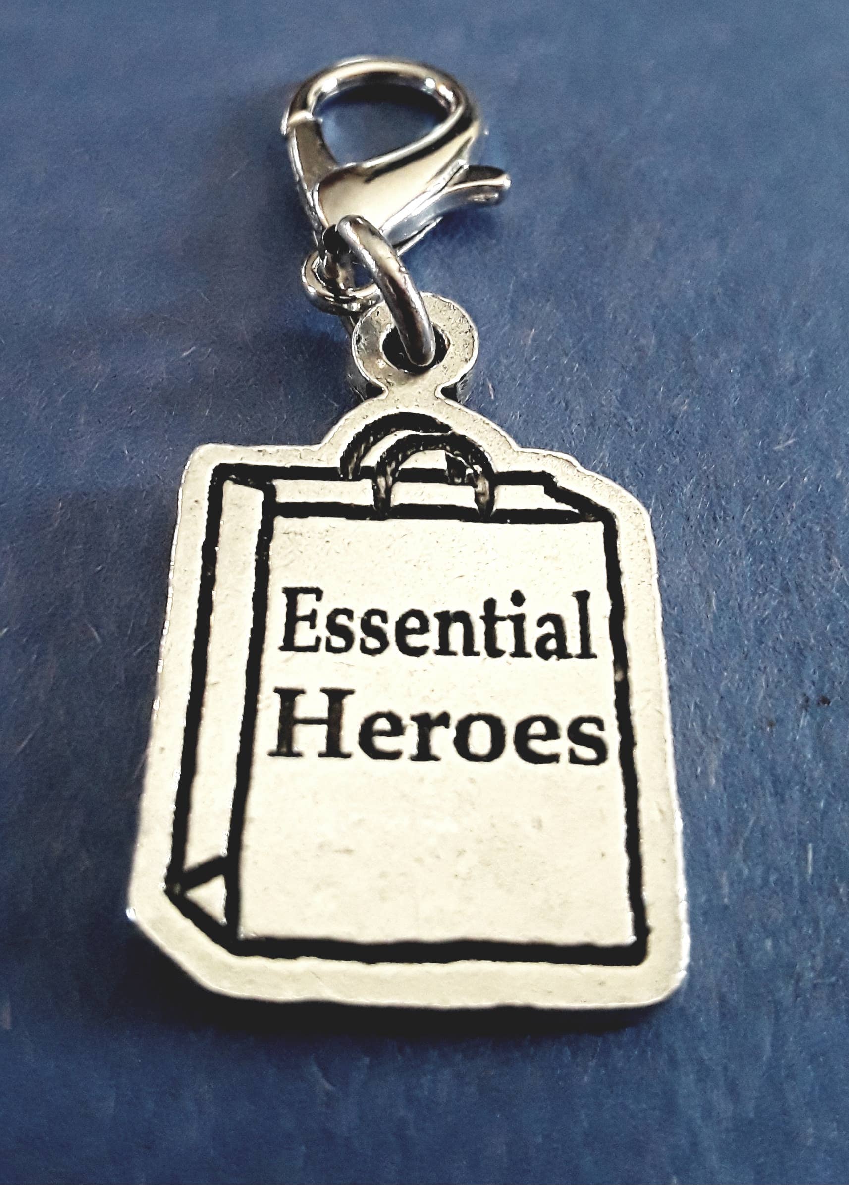Chubby Chico Charms - Wholesale Keychain - Unisex - Essential Heroes store clerks grocery workers zipper pull0