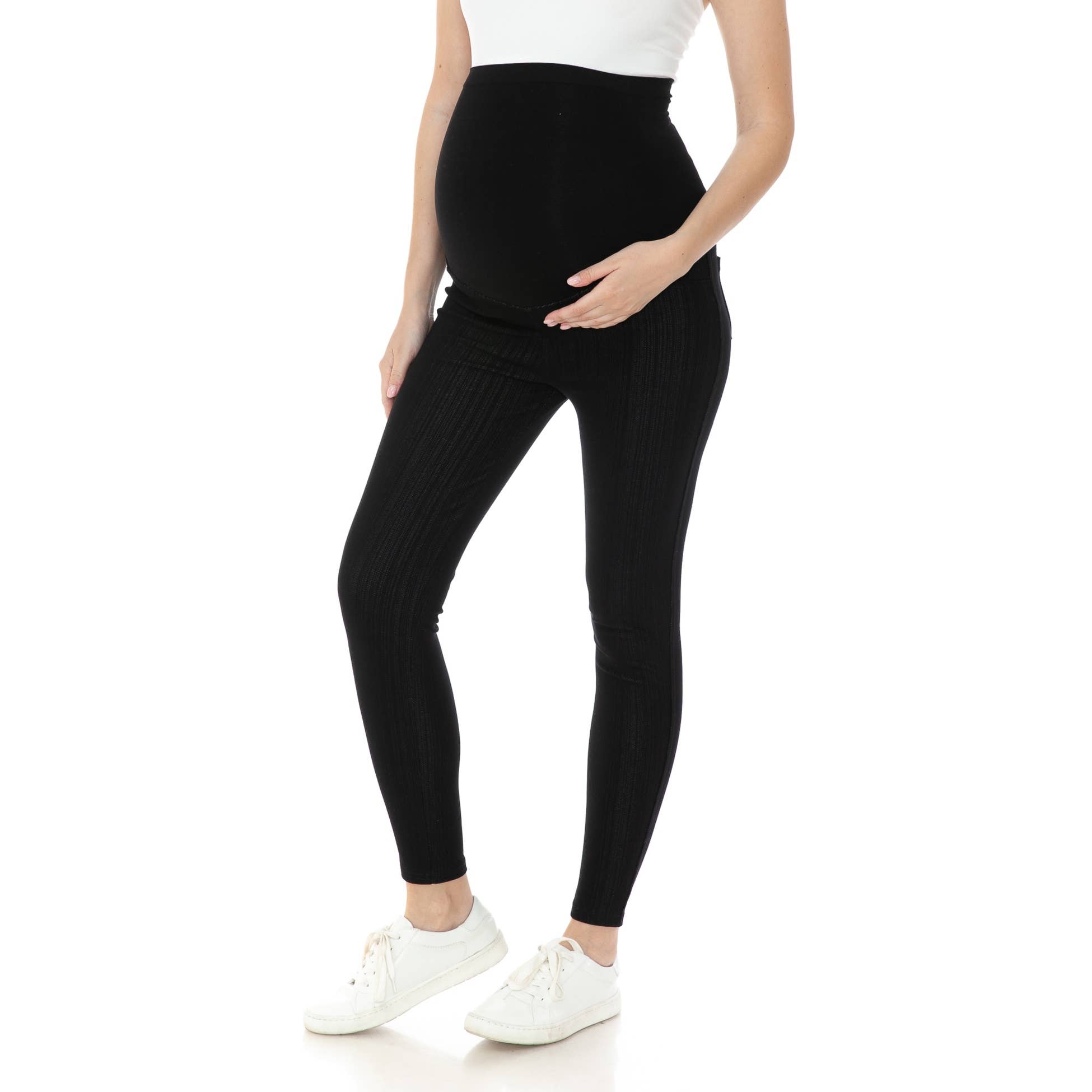 Leggings Depot - Vendita all'ingrosso Pantaloni - Premaman - Jeggings premaman con cintura elastica4