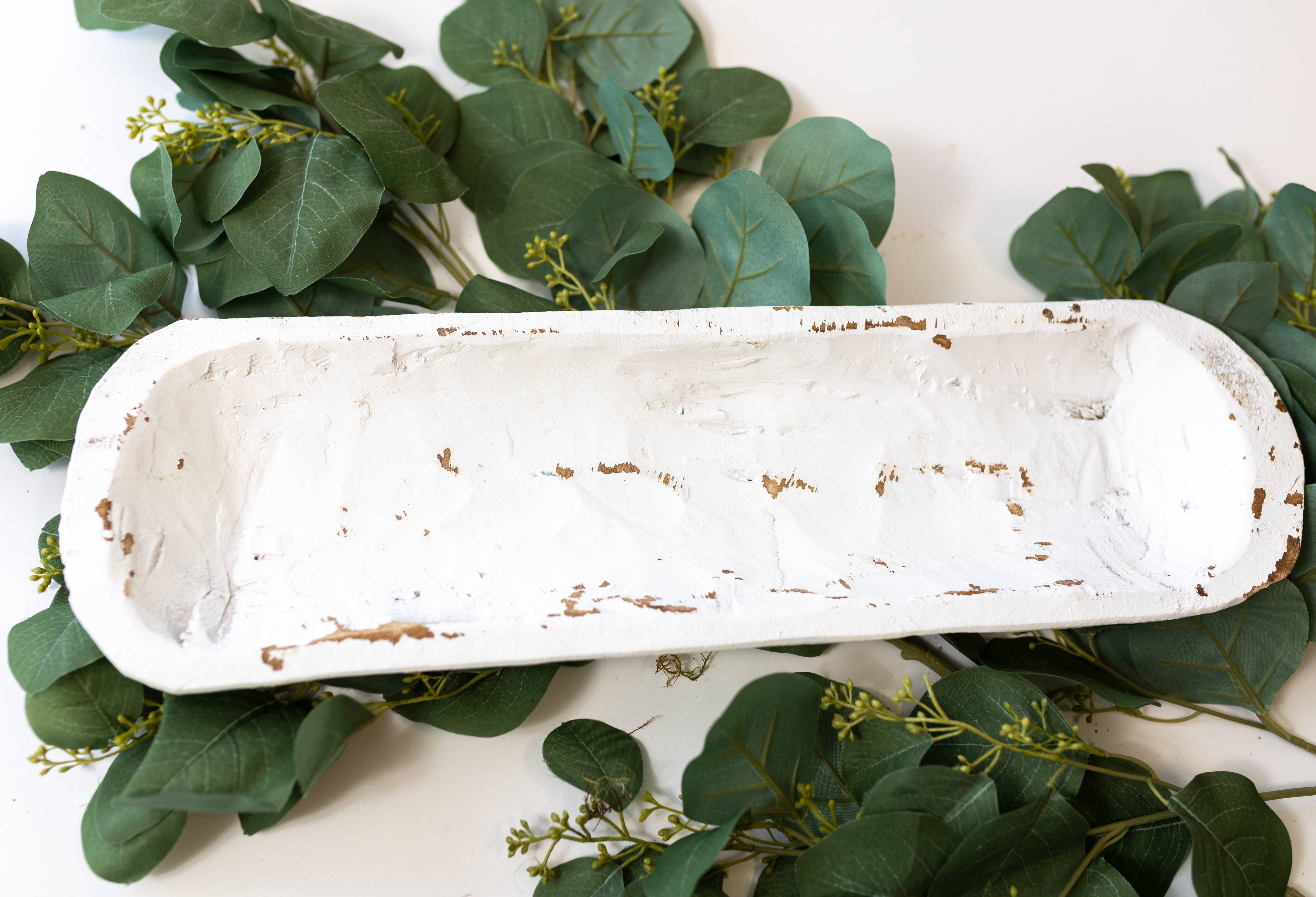 Forever Green Art - Wholesale Decorative Plate/Dish/Bowl - Small Wood Bread Bowl 19" L2