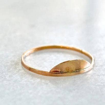 Foamy Wader - Wholesale Band/Stacked Ring - Sunrise Ring - semi circle shimmering stacker ring
