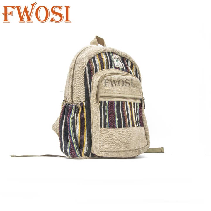 Mochila de Cáñamo para Portátil Bolsa de Uso Diario para venta al por mayor de Fwosi