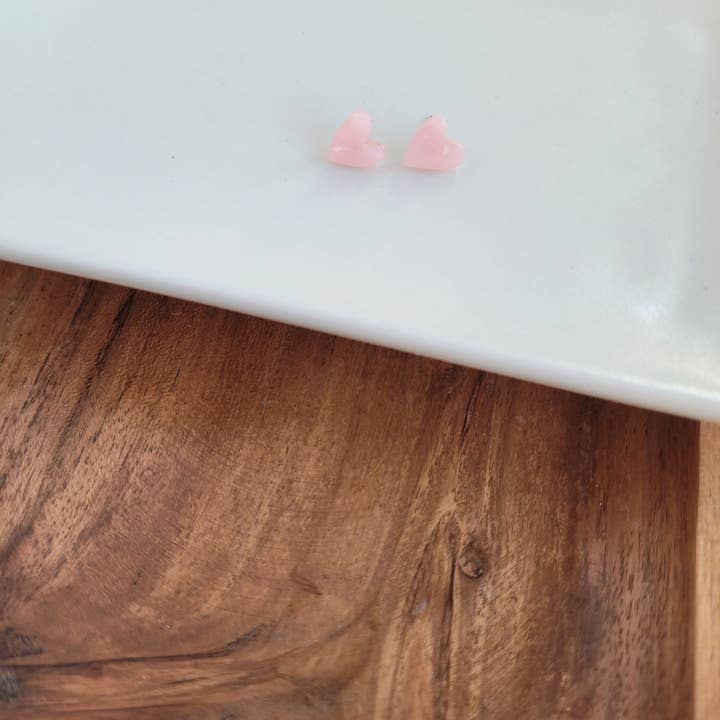 Spiffy & Splendid - Wholesale Stud/Post Earrings - Hand Drawn Heart Studs - Pink // Jewelry, Earrings, Valentine's11