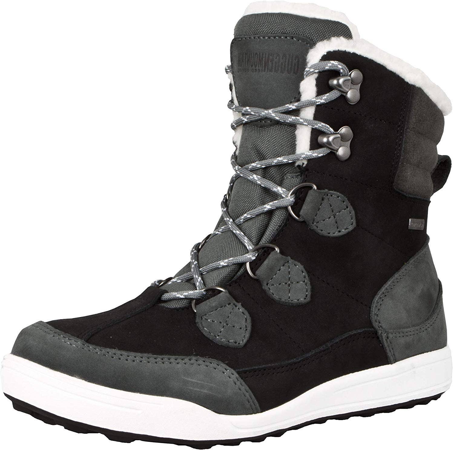 GUGGEN Mountain HPC57 Damen Fellstiefel gefüttert mit echter