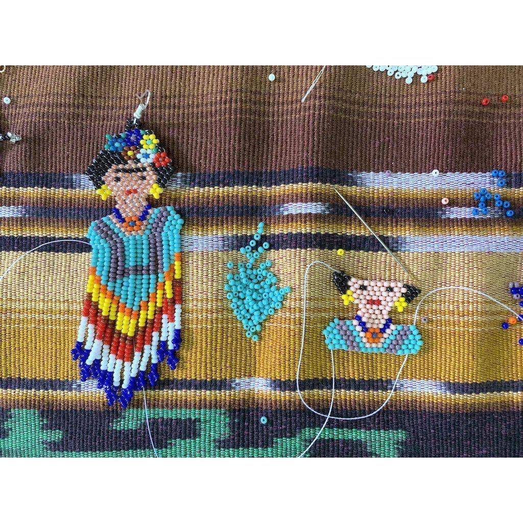 Lumily - Vendita all'ingrosso Portachiavi - Donna - Portachiavi Frida Kahlo Seed Bead - Guatemala2
