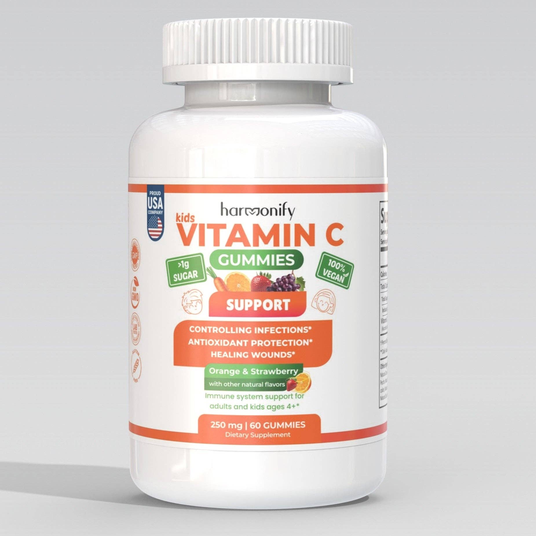 HARMONIFY – Engroshandel Kosttilskud og vitaminer – HARMONIFY Børns Immune C Daglig Gummitilskud Vitamin5