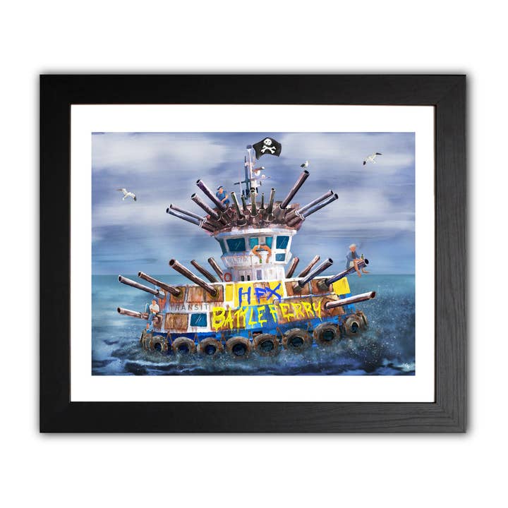 Halifax Battle Ferry — Art Print for wholesale by Joy & Fury Art
