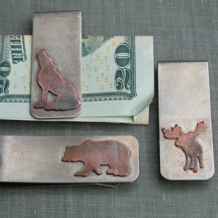 Pinces à billets Silhouette Animal pour la vente par Metamorphosis Metals