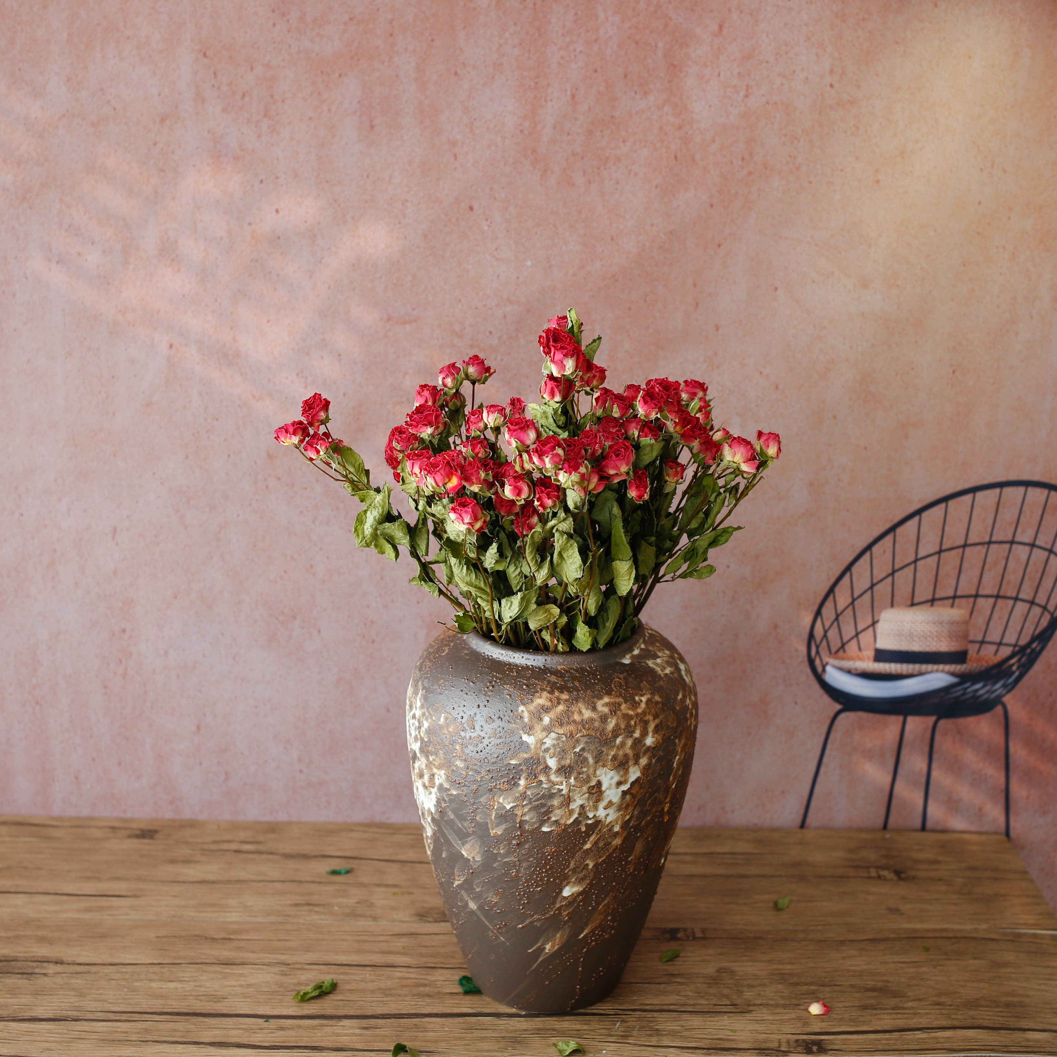 Floral Fields - Venta al por mayor Flores secas/prensadas - Rosas secas de ramo en varios colores, 10 tallos, 45 cm8