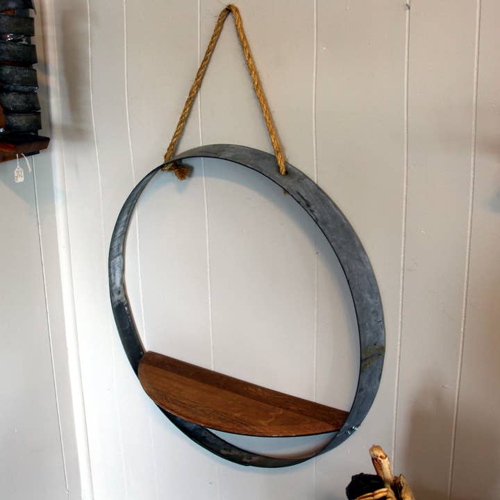 Barrel-Art - Venta al por mayor Estante de pared - Estante de aro de barril