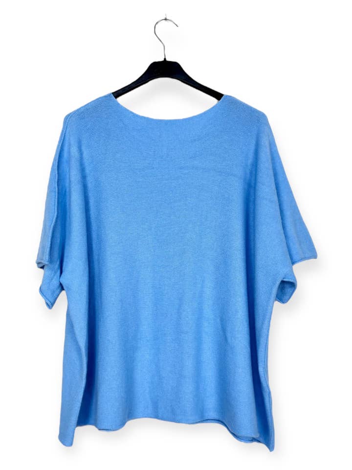 Lucky Nana - Wholesale Poncho - Women's - AH L2202 - Plus Size V-Neck Poncho Sweater7