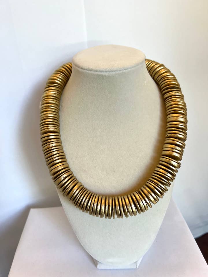 Gold Chunky Statement Necklace for wholesale by Merritt Millie