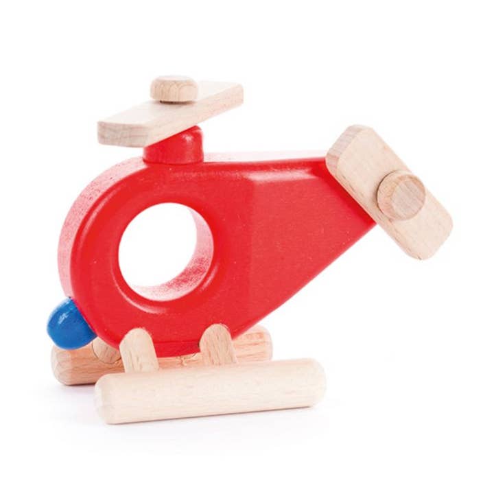 Fire Rescue Helicopter for wholesale by BAJO WOODEN TOYS