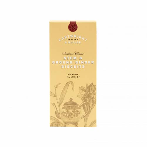 C&B Stem Ginger Biscuits in Carton for wholesale by Cartwright & Butler