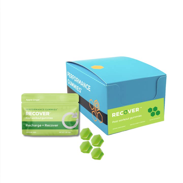 Seattle Gummy Company - Wholesale Oral Supplement/Vitamin - Post-Workout Recover Gummy Shots | 12-pack, Apple Ginger3