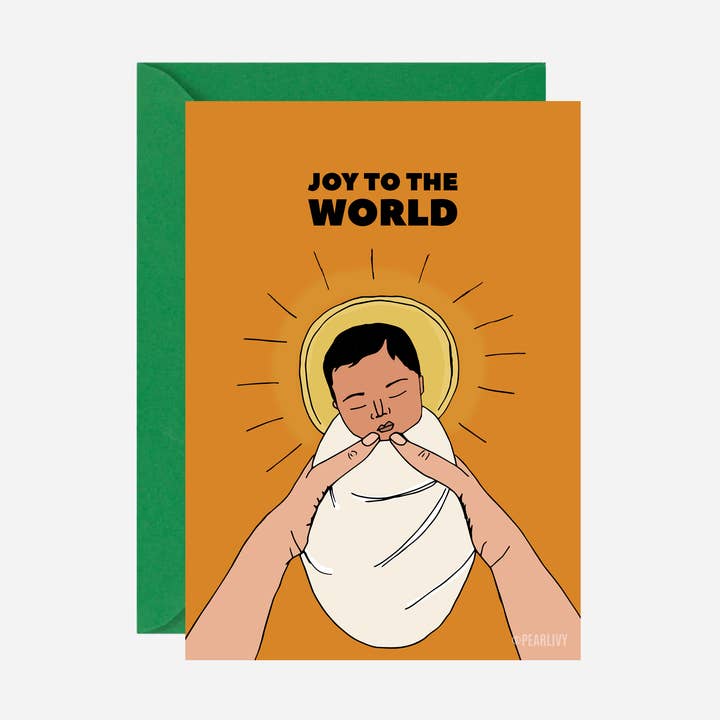 Cartão de Natal Joy To The World por atacado de Pearl Ivy