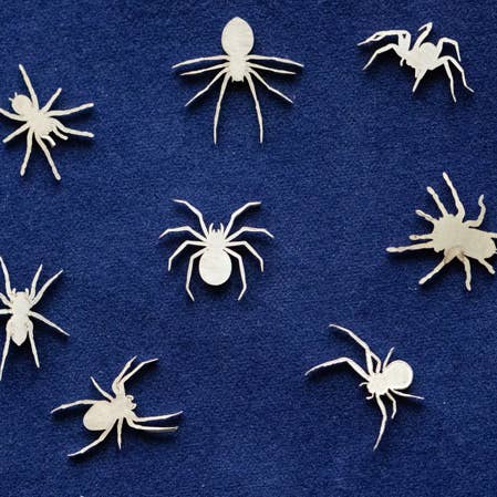 Accent d'araignées en argent sterling 925 (lot de 8) 22 ga pour la vente par Metal Clays 4 You