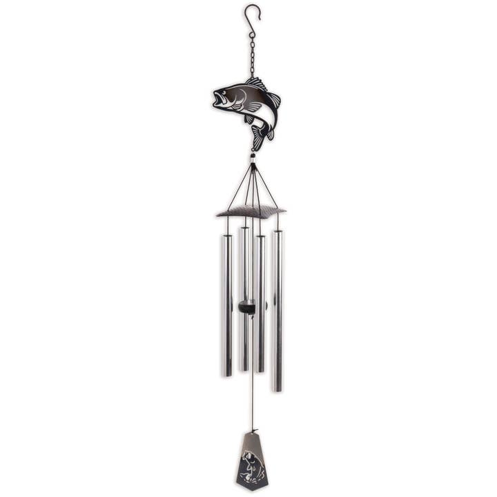 Sunset Vista Designs - Wholesale Wind Chime - Bass Fish Wind Chime - Burnt Metal