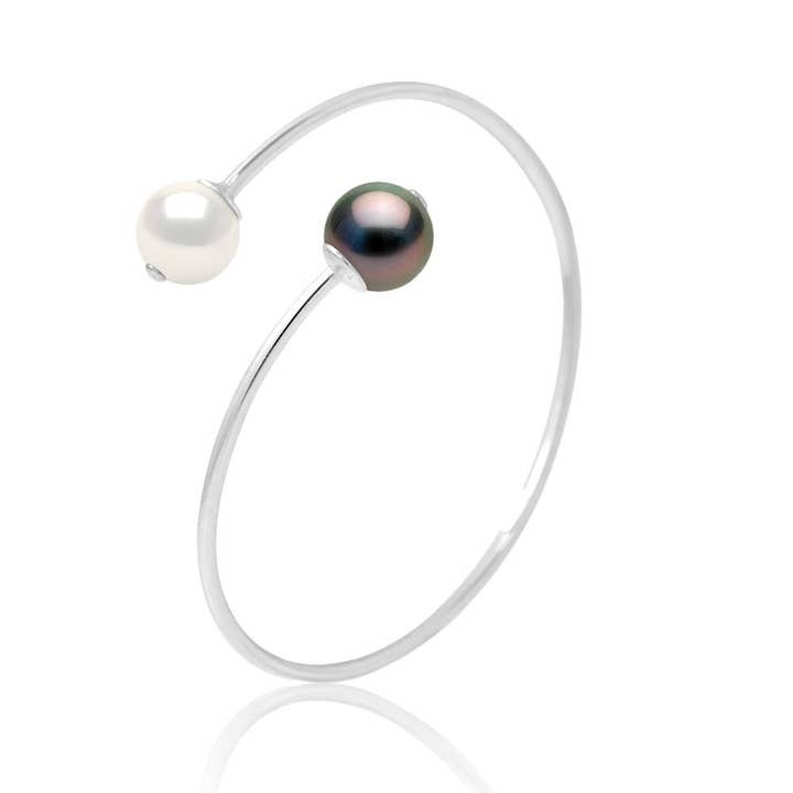 Pulsera Perla Negra y Blanca para venta al por mayor de Inspirations