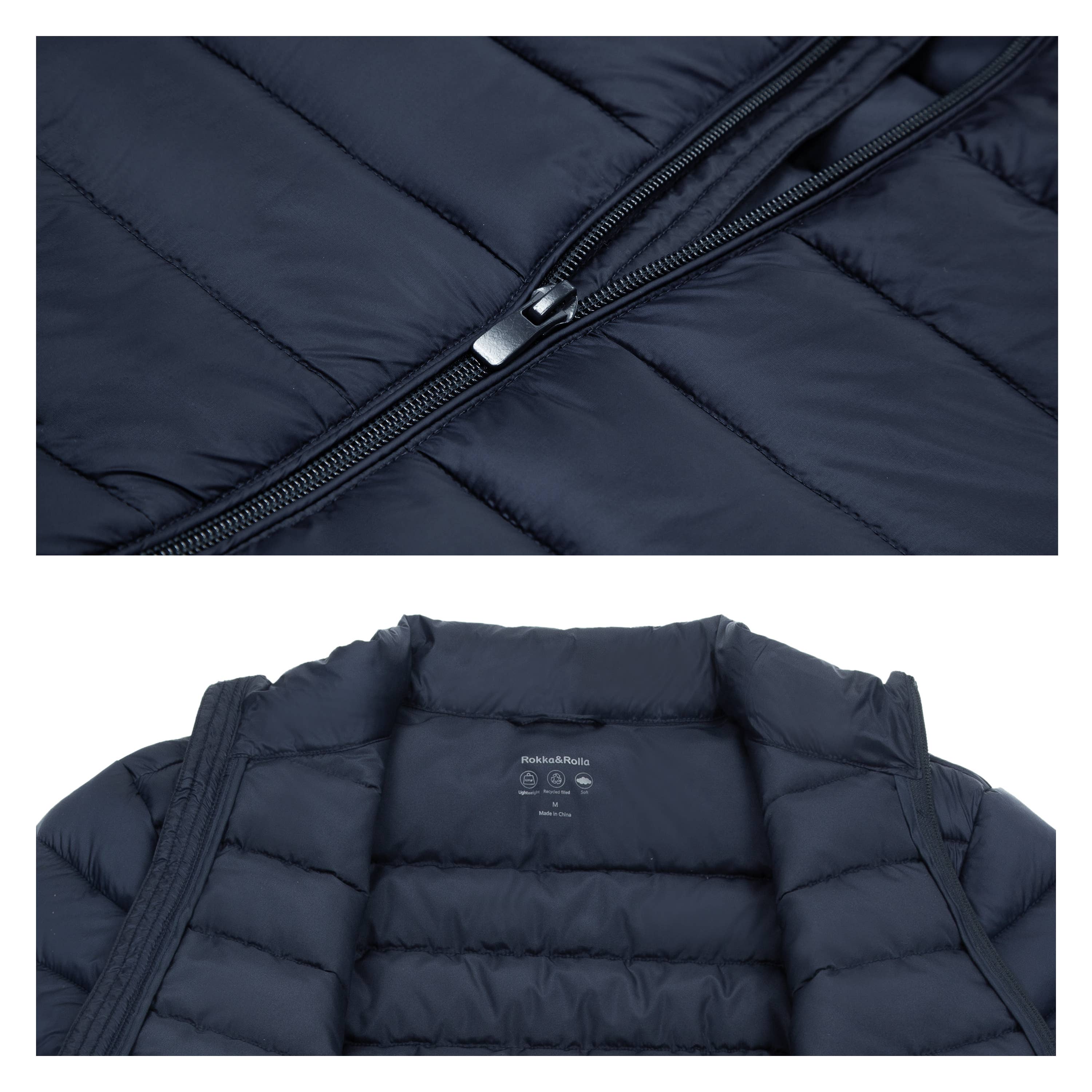 Rokka & Rolla - Wholesale Puffer Jacket - Men's - Men's Light Packable Puffer Jacket7