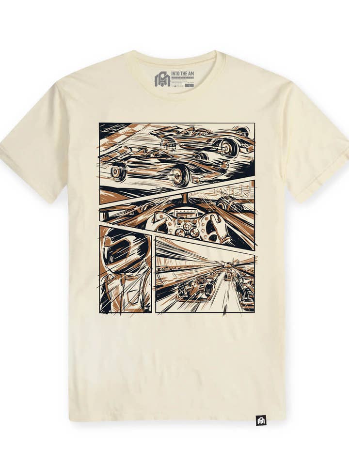 Heren Graphic T-shirt - Vintage T-shirt (Full Throttle) voor wholesale door INTO THE AM