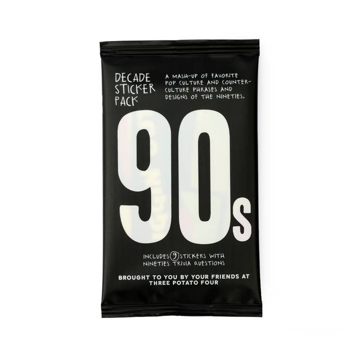 Decade Sticker Card Pack - 1990s and other Purchase Wholesale millennial. Free Returns & Net 60 Terms on Faire trending on Faire.