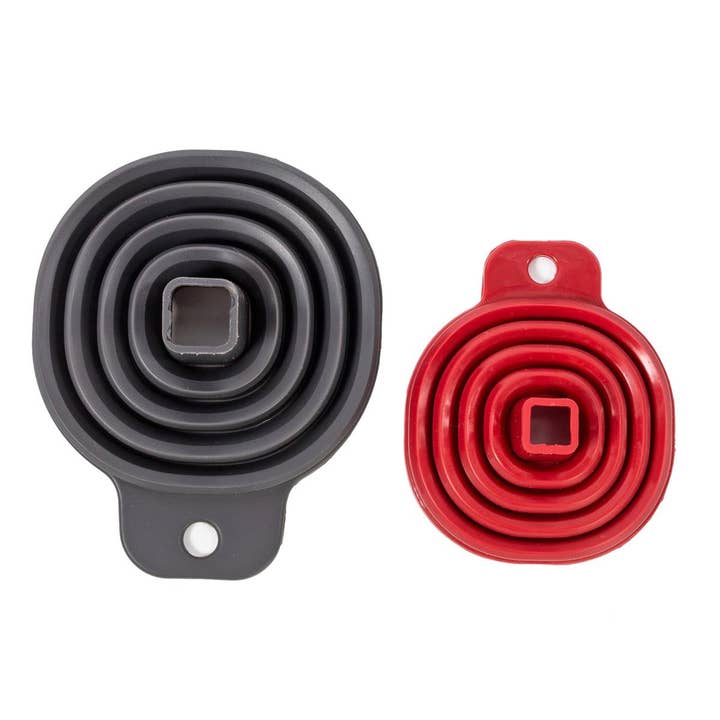 Luciano Gourmet - Wholesale Funnel - Luciano Gourmet 2-Piece Silicone Collapsible Funnels Set
