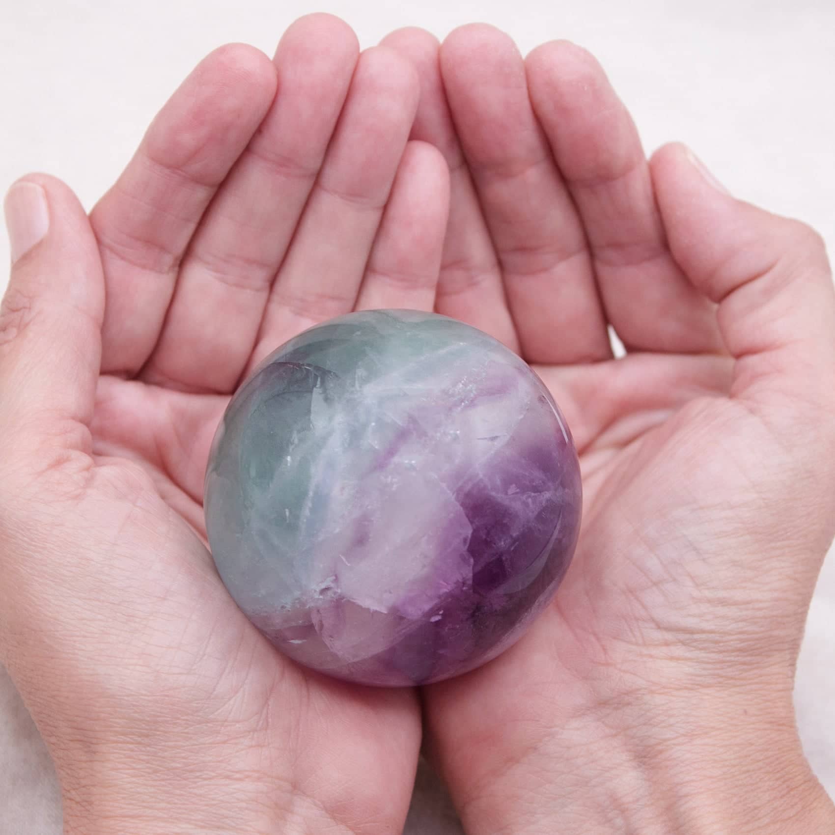 Tiny Rituals - Wholesale Spiritual Stone/Crystal - Rare Rainbow Fluorite Spheres - AAA Premium Quality88