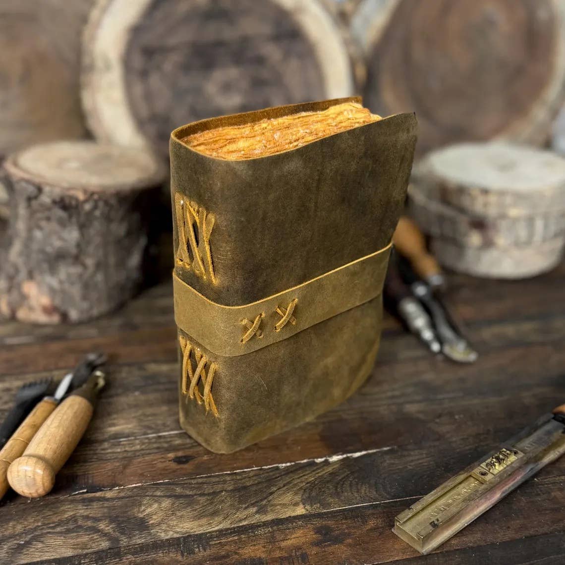 Billion Brothers - Wholesale Journal/Diary - Vintage Leather Journal Blank Spell Book of Shadows Grimoire3