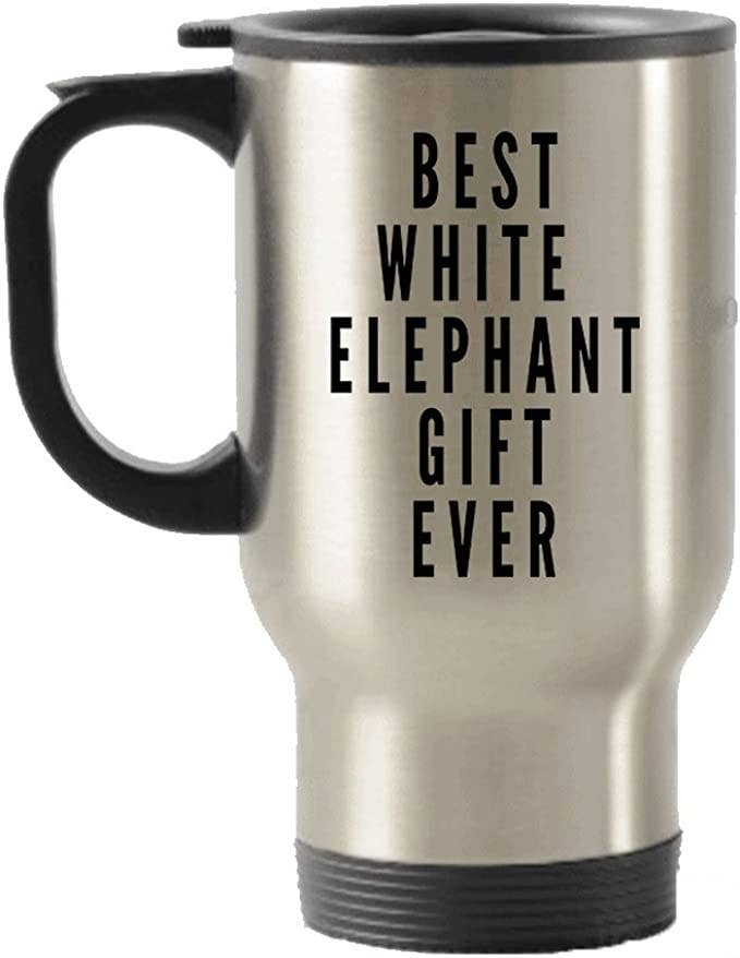 CustomHappy - Wholesale Insulated Mug/Tumbler - Best White Elephant Gift Ever Travel Mug, White Elephant Mug0