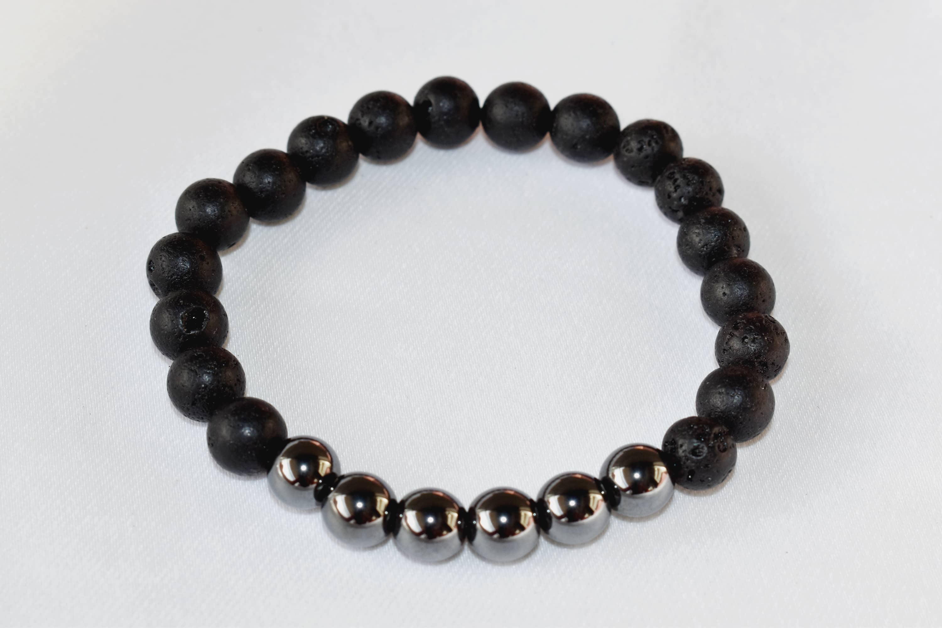 Soothing Crystals - Vendita all'ingrosso Bracciale per aromaterapia - Bracciale Diffusore | Lava con Ematite | Pietra Diffusore di Olio2