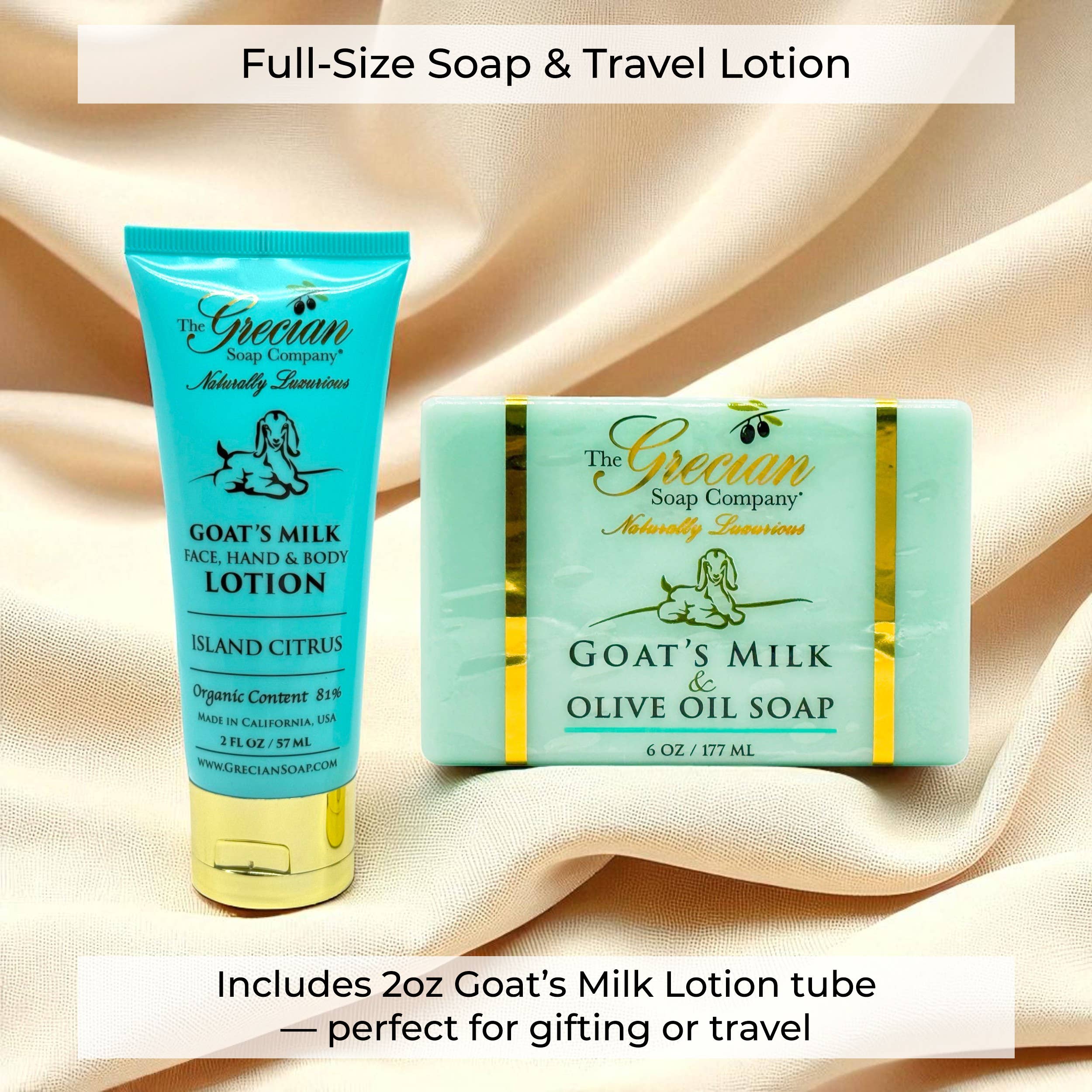 The Grecian Soap Company - Wholesale Set met bad- en lichaamsproducten - Geitenmelk Lotion Cadeauset | Biologische Zeep & Lotion9