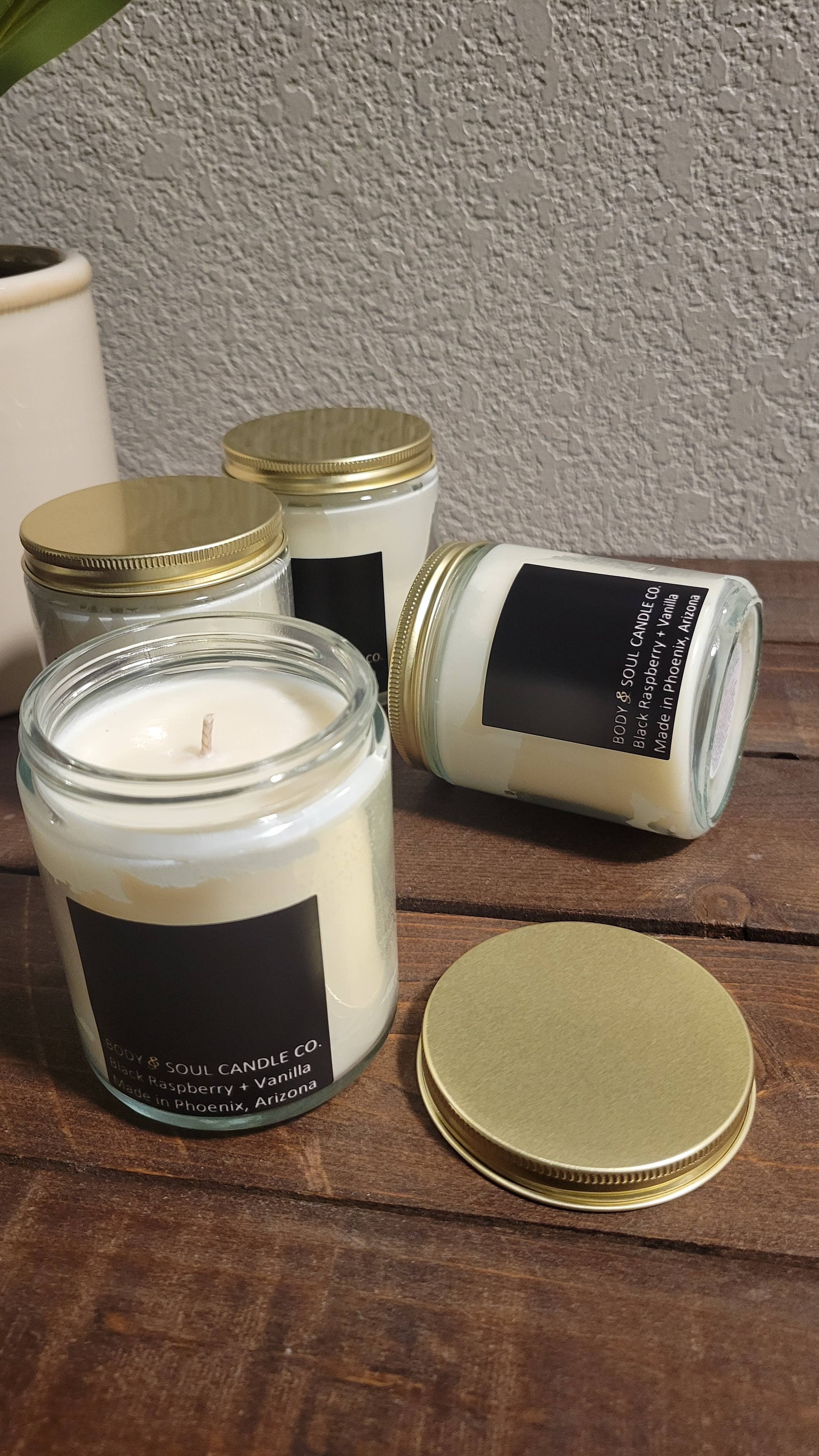 Body and Soul Candle - Wholesale Jar/Filled Candle - Candle - 8oz Glass0