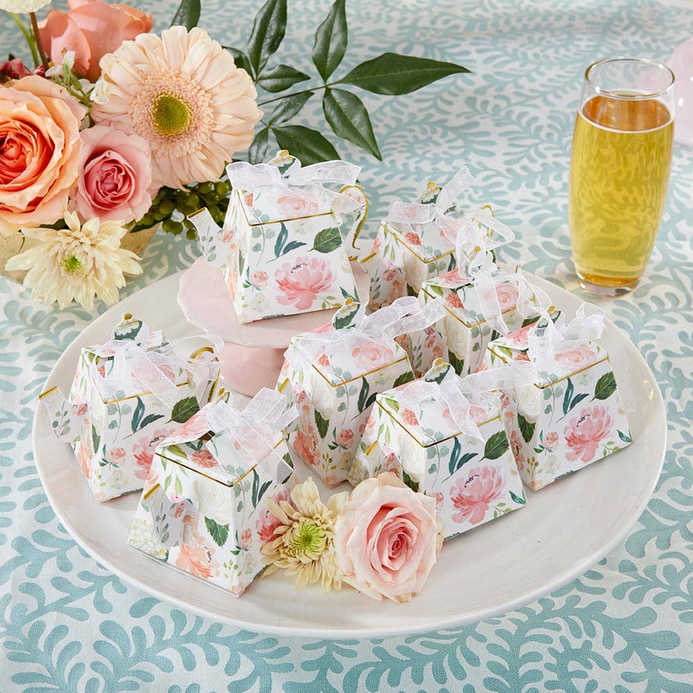 Kate Aspen - Wholesale Party Favor Bag/Box - Floral Teapot Favor Box (Set of 24)6