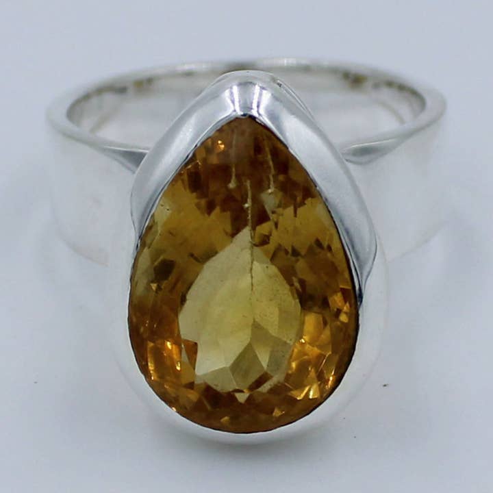 Citrine 925 Silver Ring - Citrine Jewelry for wholesale by Silvex Jewelry