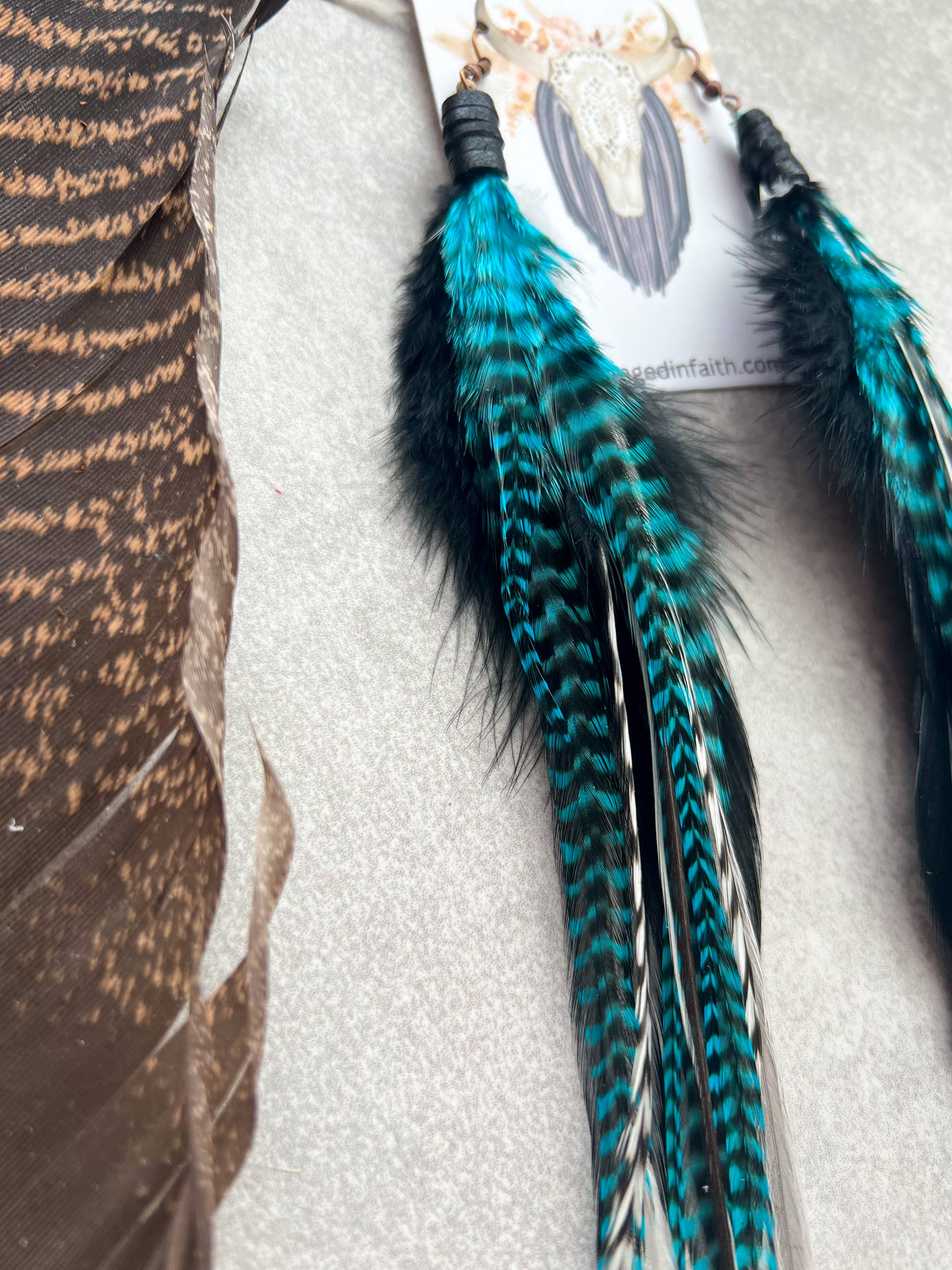 Fringed In Faith - Wholesale Tassel Earrings - Saco Feather Earrings2
