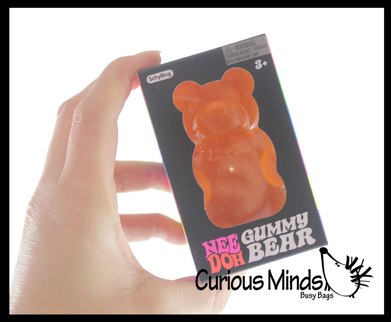 Curious Minds Toys – Engroshandel Stressaflastningsbold/-æltemasse – Nee-Doh Gummibjørn Stressbold Needoh0